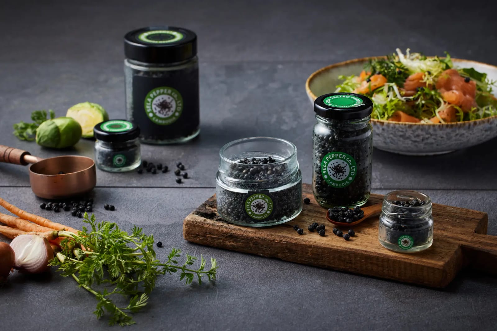 Produit Sela — poivre noir Kampot